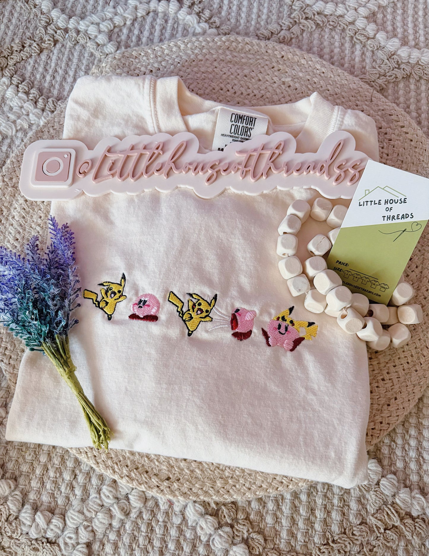 Kirby x Pikachu Short Sleeve