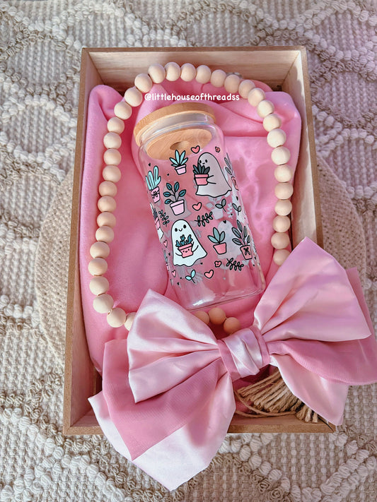 Ghost & Plants Glass Cup