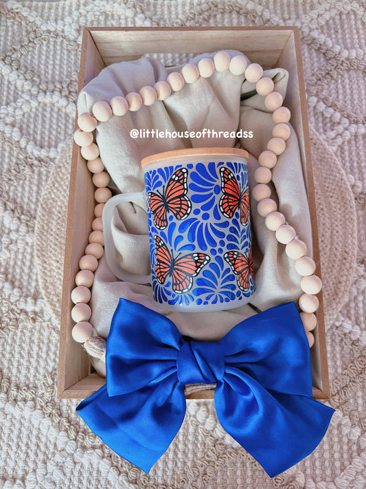 Mariposa Talavera Glass Mug