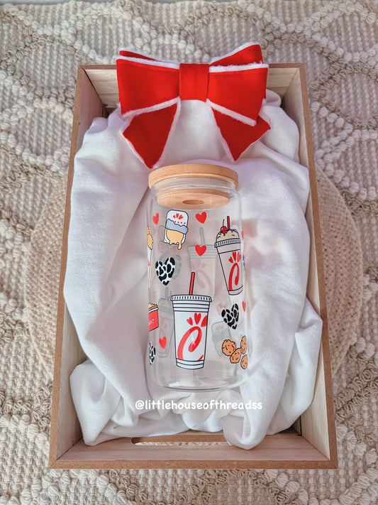 Chick-Fil-A Glass Cup