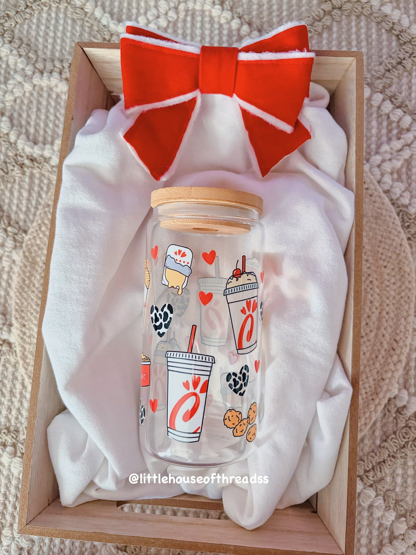 Chick-Fil-A Glass Cup