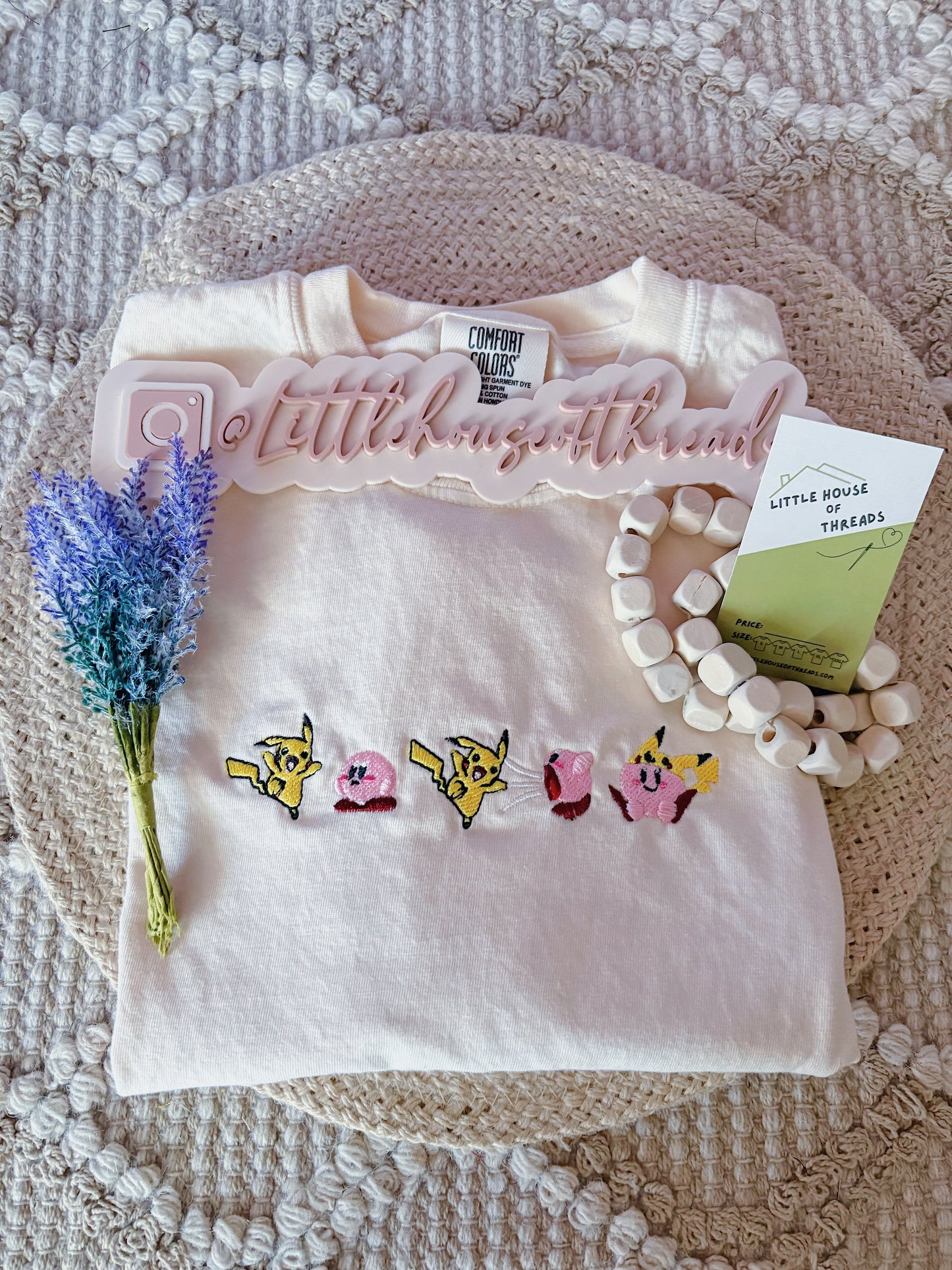 Kirby x Pikachu Short Sleeve