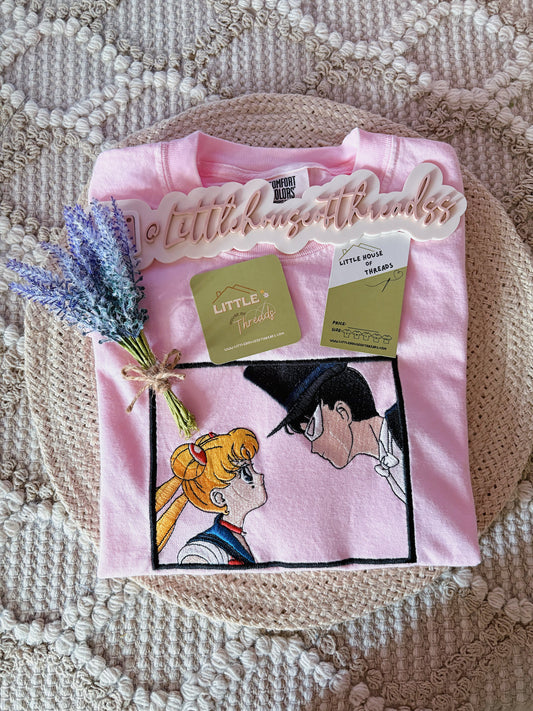 Sailor moon x Tuxedo mask Short Sleeve