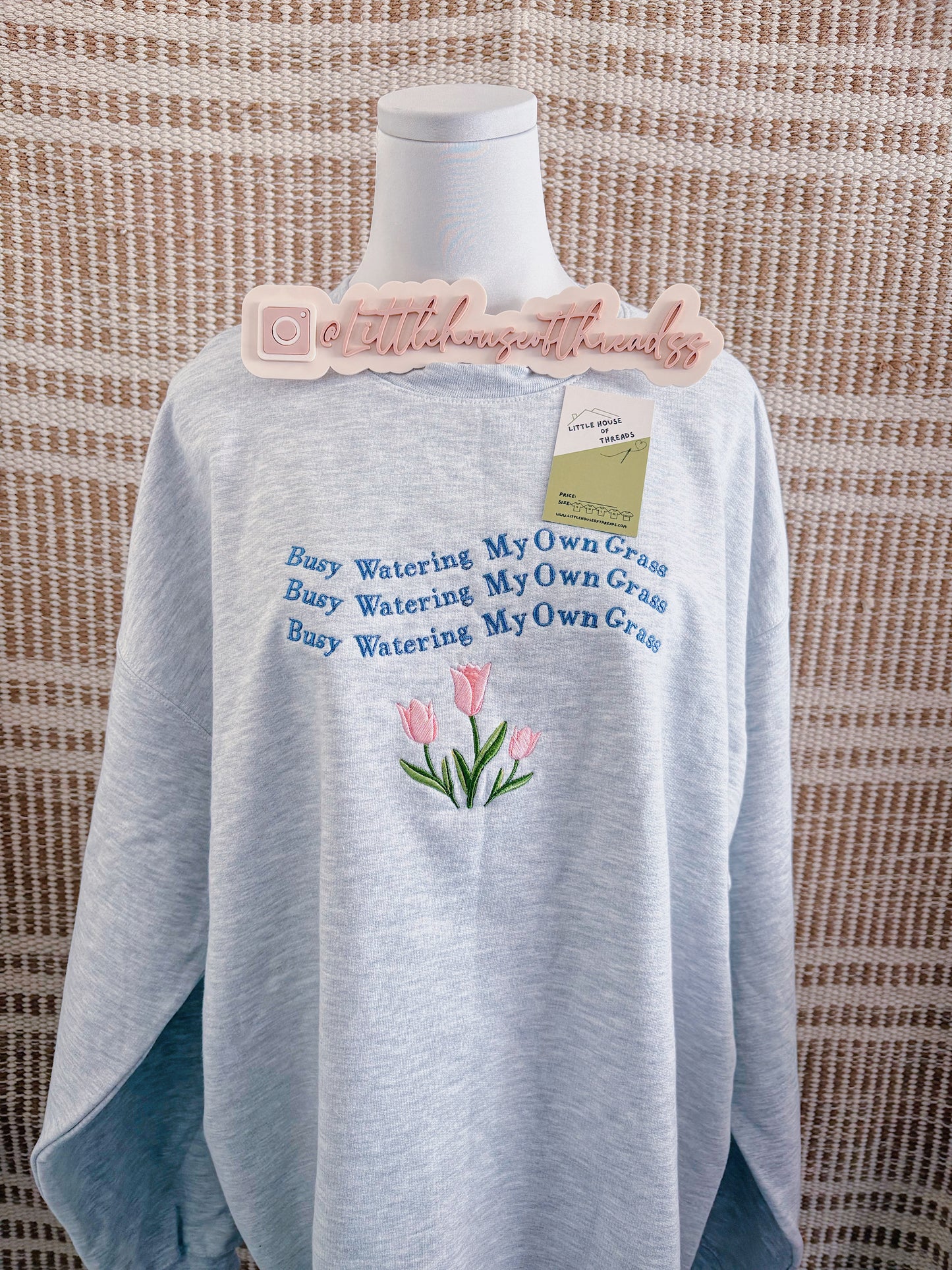 Busy watering my own grass